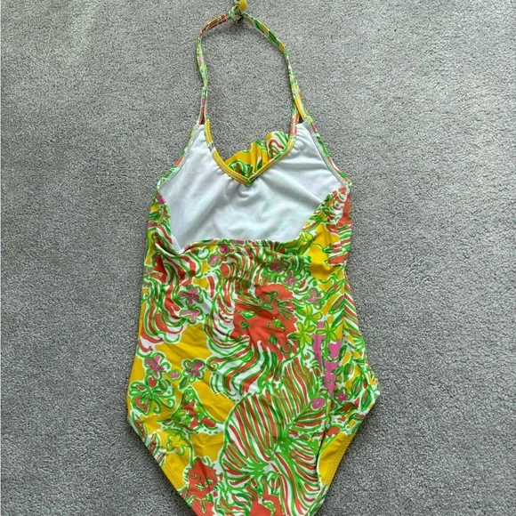 Lilly Pulitzer for Target Yellow and Green One Piece Swimsuit - Picture 2 of 3